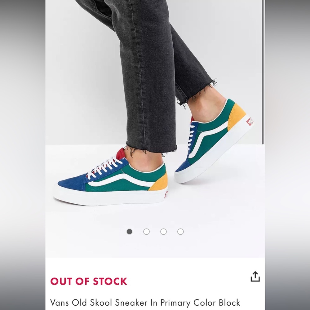 NEW WITHOUT TAGS Vans old school color block